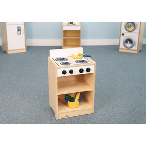 Let's Play Toddler Stove, Natural/White