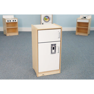 Let's Play Toddler Refrigerator, Natural/White