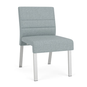 Waterfall Collection Reception Seating, Armless Guest Chair, Leg Base, 400 lb. Capacity, Healthcare Vinyl Upholstery, FREE SHIPPING