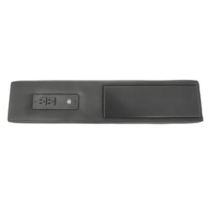 Wall Street Charging Center Console with AC and USB 3.0 Charging Station, Chrome Base