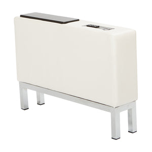 Wall Street Charging Center Console with AC and USB 3.0 Charging Station, Chrome Base