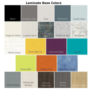 CEF Chameleon Classroom System Maker Table with 8 Stools, 40" W x 94" L x 42" H