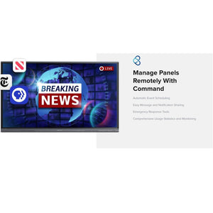 Clear Touch 6000A+ Series 75" Interactive Panel