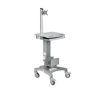 Global Industrial Mobile Sit & Stand Workstation, Gray