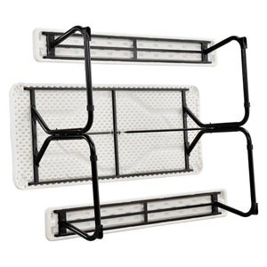 Global Industrial 6' Outdoor Blowmolded Plastic Picnic Table, White