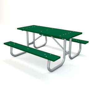 Global Industrial 6' Rectangular Recycled Plastic Picnic Table