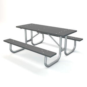 Global Industrial 6' Rectangular Recycled Plastic Picnic Table