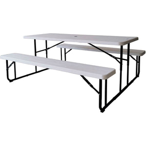 Global Industrial 6' Folding Plastic Picnic Table