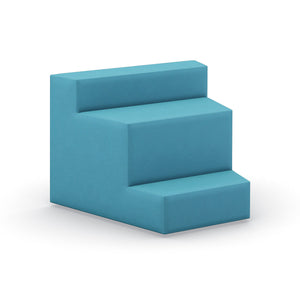 Flex 3-Tier Step Seating, Inside Facing, 30-Degree Wedge, Fully Upholstered, Standard Vinyl Upholstey, FREE SHIPPING