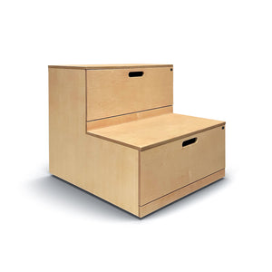Flex All-Wood 2-Tier Step Seating with Storage Drawers, FREE SHIPPING