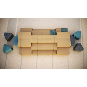 Flex All-Wood 3-Tier Step Seating, FREE SHIPPING