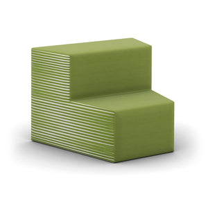 Flex 2-Tier Step Seating, Inside Facing, 30-Degree Wedge, Fully Upholstered, Standard Fabric/Vinyl Upholstery, FREE SHIPPING