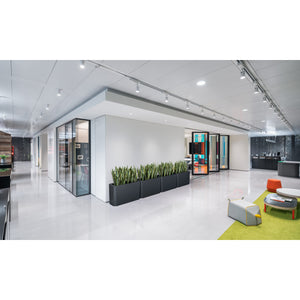 Kasta Indoor High Painted Steel Wide Rectangular Planter, 36"W x 14" D x 33-1/4" H