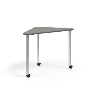 KI Ruckus Fixed Height R-Triangle Post Leg Desk, 1-1/4" Laminate Top, 29" H, FREE SHIPPING