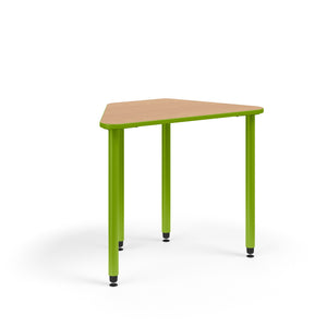 KI Ruckus Fixed Height Trapezoid Post Leg Desk, 1-1/4" Laminate Top, 29" H, FREE SHIPPING