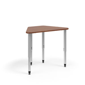 KI Ruckus Sitting Height Adjustable Trapezoid Post Leg Desk, 1-1/4" Laminate Top, 20" - 33" H, FREE SHIPPING