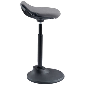 Kore Design 22"-30" Office Adjustable Pivot Stool, Square Cushioned Fabric Seat