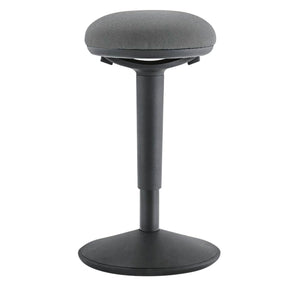 Kore Design 22"-30" Office Adjustable Wobble Stool, Round Curved Cushioned Fabric Seat