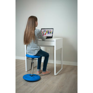 Kore Design Kids Tall Adjustable Wobble Chair, Antimicrobial Plastic, 16.5"-24" H