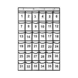 Hanging Cell Phone Pocket Storage Classroom Organizer, 36 Pockets