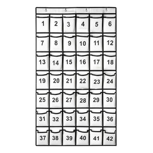 Hanging Cell Phone Pocket Storage Classroom Organizer, 42 Pockets