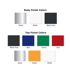 PIC Indoor Painted Steel Double Compartment Planter, 23-5/8" W x 11-7/8" D x 13-3/8" H