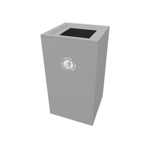 Valuta Painted Steel 40-Gallon Waste Receptacle
