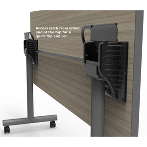 Flip and Nest Rectangular Training Tables