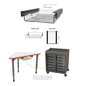 Marco Makerspace Tray Mount Kit for Apex and Premier Collaborative Desks and Tables