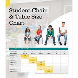 Hierarchy Cantilever School Chair, Chrome Frame