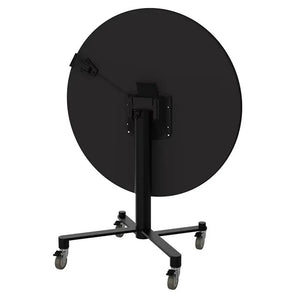 Adjustable Height Round Mobile Nesting Café Table, MDF Core, Whiteboard Top with ProtectEdge