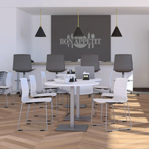 Pranzo Round Table with 30" Laminate Top, 30" H, FREE SHIPPING