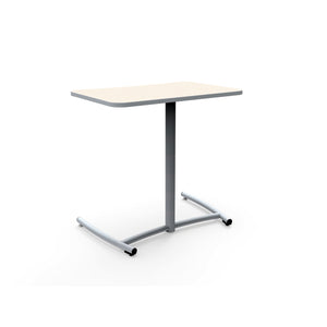 KI Ruckus Fixed Height Cantilever Desk with Rolling Base, Fixed Height, FREE SHIPPING