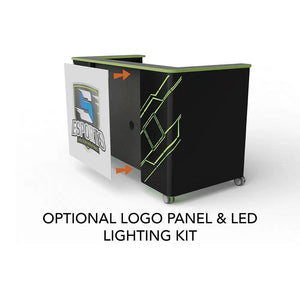 Esports Gaming Double Shoutcaster Station, 76" W, FREE SHIPPING