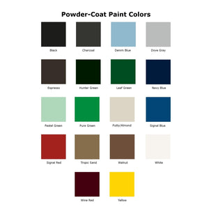 Herculite Metal Mobile Bookcase with 2 Adjustable Shelves, 36" W x 18" D x 45" H