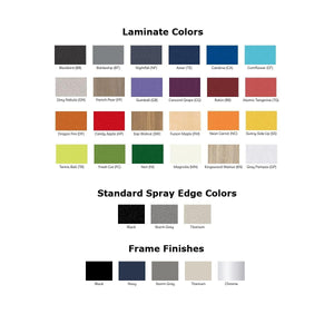 USA Capitol Dimension Series Rectangle Activity Table, Laminate Top with Standard Spray Edge