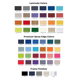 USA Capitol Dimension Series 48" x 72" Horseshoe Activity Table, Laminate Top with Premium Spray Edge