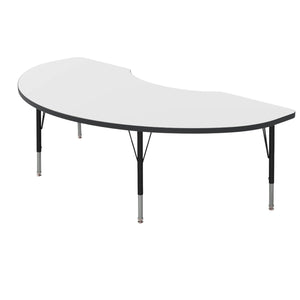 USA Capitol Dimension Series Kidney Activity Table, Dry-Erase Whiteboard Laminate Top with Standard Spray Edge