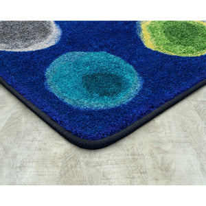 Joy Carpets Watercolor Spots Rug, 5'4" x 7'8" Rectangle (20 Spots)