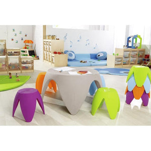 Wesco Flora Set, Table and 4 Stools, 10-1/4" Seat Height