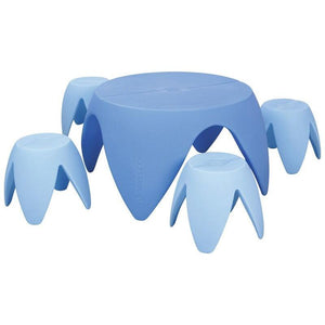 Wesco Flora Set, Table and 4 Stools, 12-1/4" Seat Height