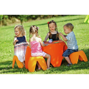 Wesco Flora Set, Table and 4 Stools, 12-1/4" Seat Height