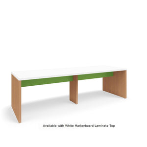 KI Serenade Gathering Table, Café Height, Double-Sided, 48" x 144" x 42"H, Contrast Laminate, FREE SHIPPING