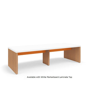 KI Serenade Gathering Table, Standard Height, Double-Sided, 42" x 108" x 29"H, Contrast Laminate, FREE SHIPPING