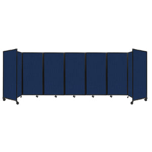 Room Divider 360° Folding Portable Partition with Acoustical Fabric Panels, 19' 6" W x 6' H