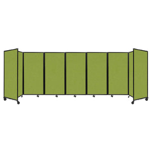 Room Divider 360° Folding Portable Partition with Acoustical Fabric Panels, 19' 6" W x 6' H