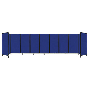 Room Divider 360° Folding Portable Partition with Acoustical Fabric Panels, 25' W x 6' H