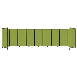 Room Divider 360° Folding Portable Partition with Acoustical Fabric Panels, 25' W x 6' H