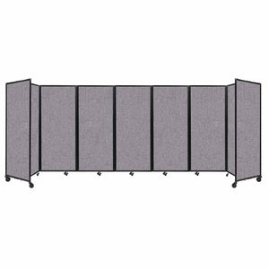 Room Divider 360° Folding Portable Partition with Acoustical Fabric Panels, 19' 6" W x 6' 10" H