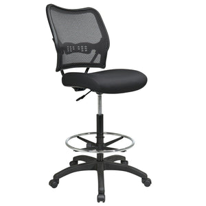Deluxe AirGrid® Back Drafting Chair with Black Mesh Seat